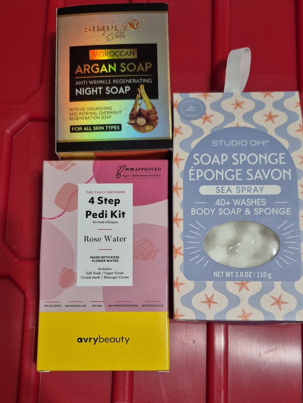 Studio Sea Spray Soap Sponge - Blue Packaging